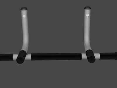 Horizontal bar Free low-poly 3D model
