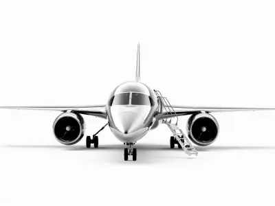 Solaris One Titanium Jet Model Pack Low-poly 3D model