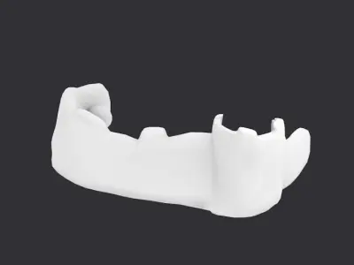 Snow base Free low-poly 3D model