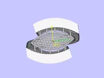 Ladies net ring 3D print model