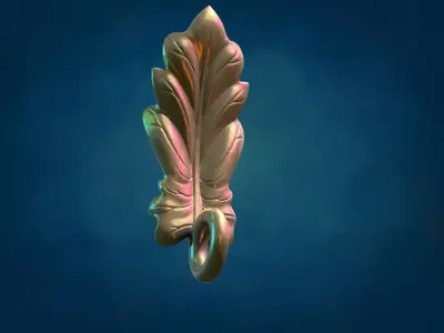 Daisy leaf 3D print model