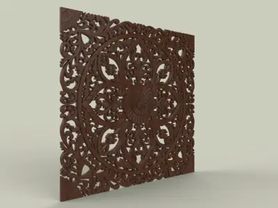 BED HEADBOARD 02 3D print model