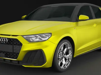 Audi A1 Sportback 3D Model 3D model