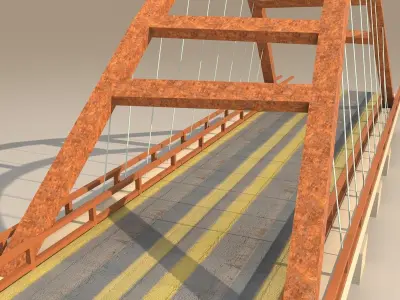bridge Low-poly 3D model