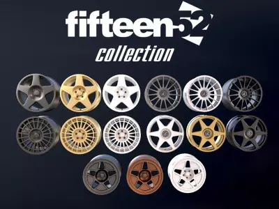 Wheels Fifteen52 collection Low-poly 3D model