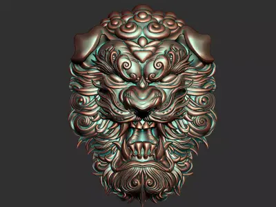 lion head 3D print model