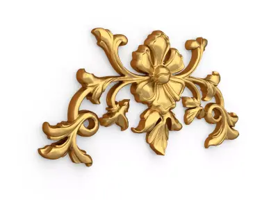 Classic decor ornament carved 73 3D model