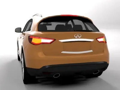 INFINITY QX70 LOWPOLY Low-poly 3D model