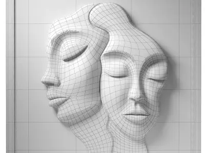 Decorative panel face 3 3D model