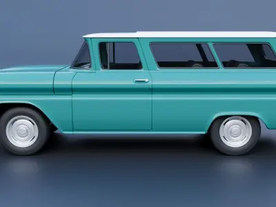 Chevrolet Suburban 1961  3D print model