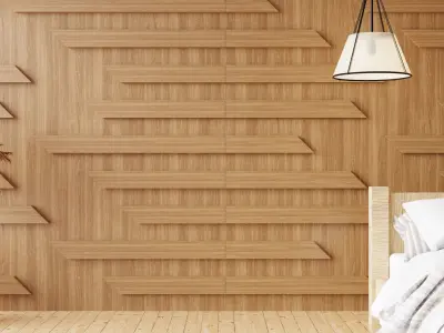 Wall wood V02 for your interior wall wood 3D model