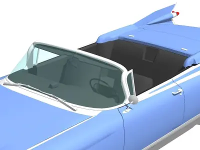 Impala vintage Car Low-poly 3D model