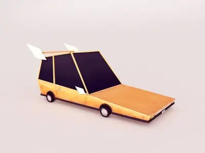 Cartoon car Free low-poly 3D model order