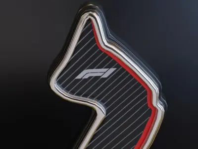 F1 Trophy - Emilia Romagna GP Trophy Low-poly 3D model