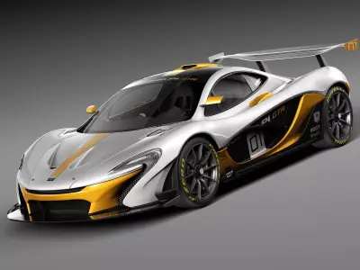 McLaren P1 GTR concept 2014 3D model