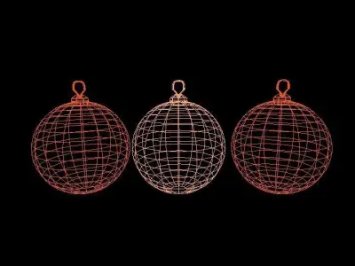 Christmas tree decorations Free 3D model