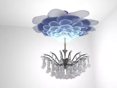 Decorating light for interior 3D model