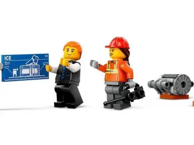 PixelBricks3D - LEGO Yellow Construction Excavator  3D print model