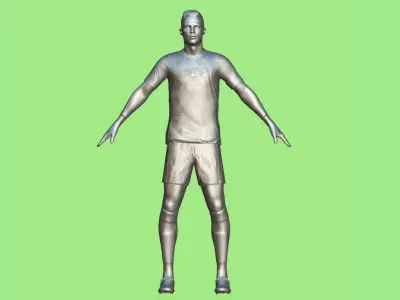 T-P Rigged Cristiano Ronaldo Al Nassr 3D model