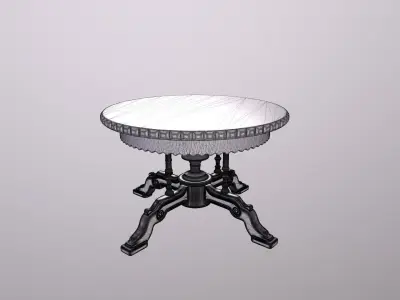 Nanite Unreal Engine 5 - Victorian Table  3D model