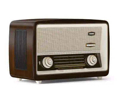 Antique Radio 3D model