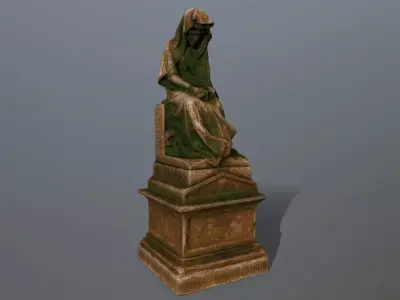 statue Low-poly 3D model get