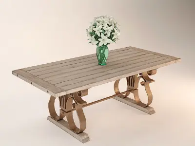 Andrew Martin Fredrick Dining Table 3D model