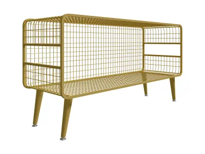  Homary Modern Mesh Standing Etagere Bookshelf  3D model