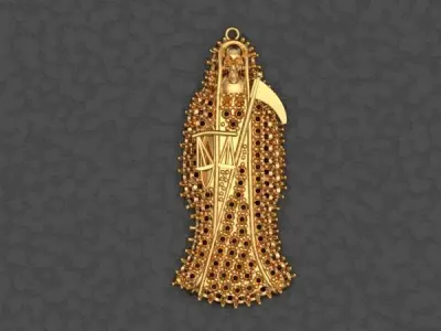 santa muerte 3D print model