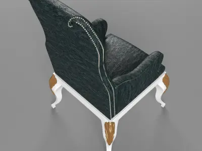 Classic soft chair 3D model