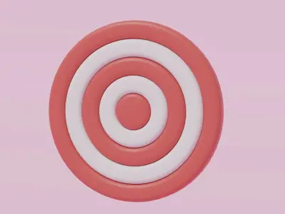Cartoon Generic Target 3D model