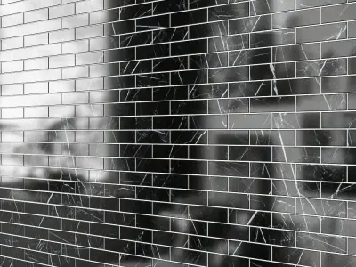 Carrara 1  2x2 Marble Tile 3D model