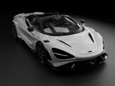 2022 McLaren 765LT Spider 3D model
