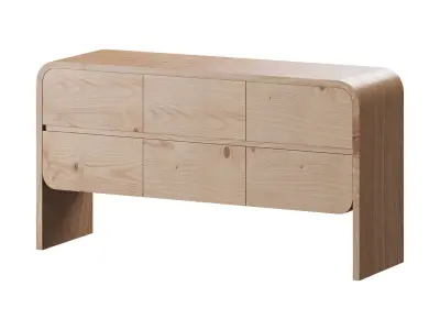 Cortez Natural Floating Dresser by Leanne Ford 3D model