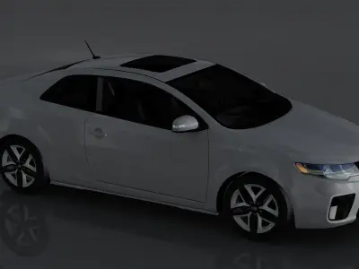 KIA Forte Koup SX Low-poly 3D model