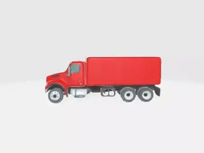 Stylized 3D Truck Low Poly 3D model