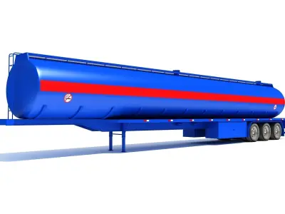 Tanker Trailer Models 3D model
