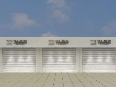 Car service entrance logo sign a607C  3D model