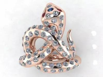 cute ring 10 3D print model