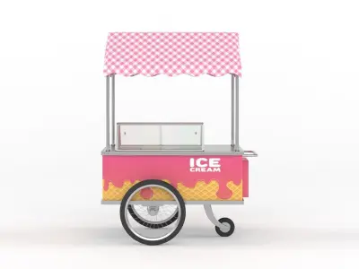 Food Carts Collection 3D model