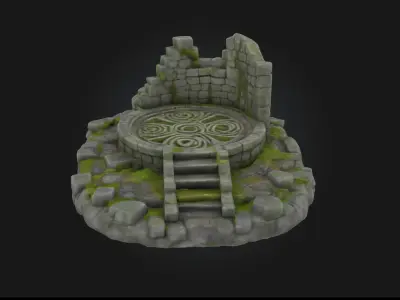 Mystic Ruins  Forgotten Echoes of an Ancient World 3D model