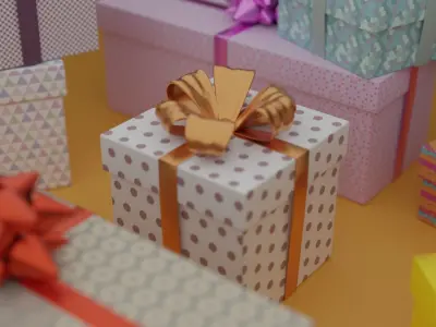 Gift Boxes 3D model