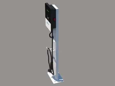 Charging station - Charging pile -EV- Car charger 3D model