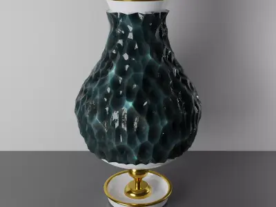 Antique Vase with Voronoi pattern 3D model