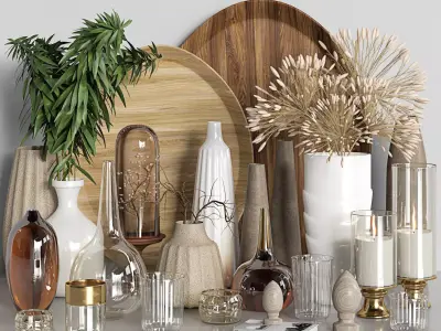 decorative set 8 3D model buy