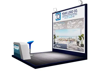 Booth Exhibition Stand a623f  3D model