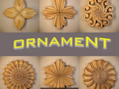 Ornament 3D Model-vol10 3D Model Collection
