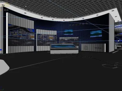 Exhibition - Area - 33X33-3DMAX2009-02 3D model