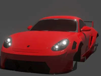 porsche cayman karma bodykit 3D model