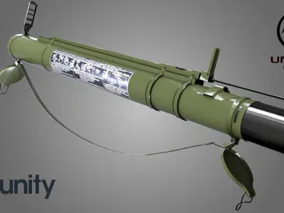 RPG-18 game ready 3d model with 4K-PBR textures for any engines Low-poly 3D model
